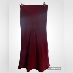 Red Wine A-Line Skirt size small